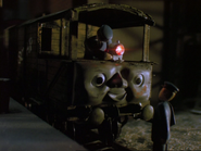 Toad escaping from the scrap yard in the third series