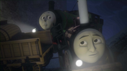 Stephen and Percy after falling into the dry moat