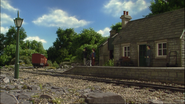 The station building reused for the Transfer Yards