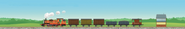 A brake van in Thomas and the Muddy Mishap!