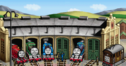 Tidmouth Sheds in Thomas the Tank Engine (Kids Station Game)