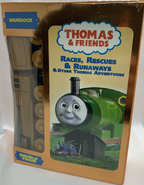 DVD with Wooden Railway Murdoch (Note: Murdoch's name is misspelled as Murdock)