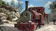 Skarloey covered in snow