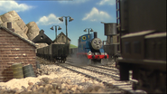 Thomas arriving at the quarry