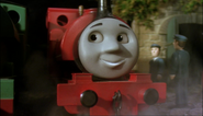 Skarloey's happy face as it first appeared in the Gullane Entertainment era.. (2002-2003)