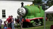 Inflatable Percy at the Crossroads V & Huckleberry RR.