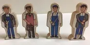 Set of 4 Workmen