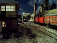 James pulling the mail train