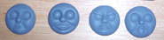 Resin casts of some of Thomas face masks