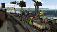 Brendam Docks in Day of the Diesels