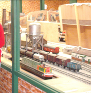 LNER 12 Ton Vans at Drayton Manor Theme Park during the construction of the Discover Thomas exhibition