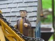 Old Bailey's small scale figurine at the Discover Thomas & Friends Exhibition (in the guise of the Boat Engineer)