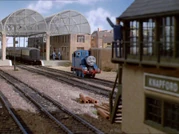 The Knapford Station signalman in the first series