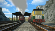 Toby and Henrietta leaving the quarry