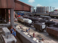 Knapford Yard in the third season