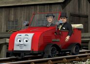 Winston carrying Sir Topham Hatt and Mr. Percival