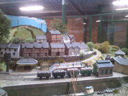 Norramby Fishing Village engine shed on display at Drayton Manor Theme Park