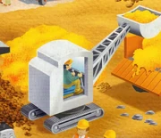 An excavator in the De Agostini magazines