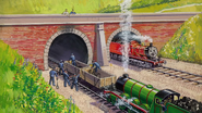 The tunnel re-illustrated by Loraine Marshall