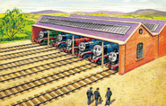 The original sheds in the Railway Series