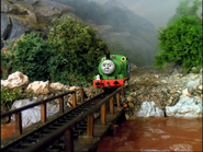Percy on the other side of the bridge