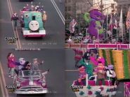 Thomas and the Shining Time Station cast alongside other PBS shows at Bill Clinton's 1993 inaugural parade.