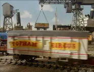 A "Topham Circus" utility van