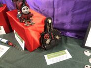 Skarloey's close-up backhead on display at the Awdry Extravaganza 3 in 2023