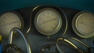 Pressure gauges and speedometer