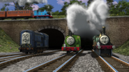 Sidney with Percy and Emily