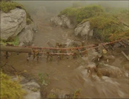 The collapsed bridge in the fourth series