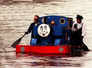 A Thomas Raft in the 36th Annual Matlock Raft Race on 26 December 1997