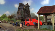 A fire engine at Toby's Windmill