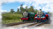 Flying Scotsman in a fantasy sequence in the twenty-fourth series
