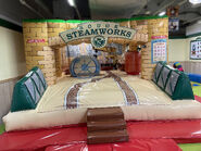 The Steamworks as a bounce house at Thomas Land