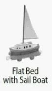 TrackMaster Flatbed with Sail Boat