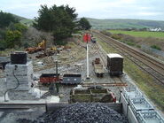 Tywyn Wharf loading wharf, the basis for the exchange sidings.