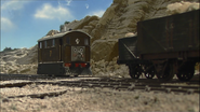 Toby shunting at the quarry in the ninth series