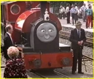 AwdrywithEdwardThomasunderPeterSamGuise.png (501 KB) Awdry with Edward Thomas under the guise of "Peter Sam".