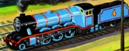 GordonintheFatControllersEngines.jpeg (215 KB) Gordon in The Fat Controller's Engines (Some of the lining on his cab is gone).