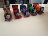 Duke, Sir Handel, Peter Sam and Rusty Replicas by SkarloeyRailwayAdventure and Rheneas Replica by Jack's Thomas Replicas
