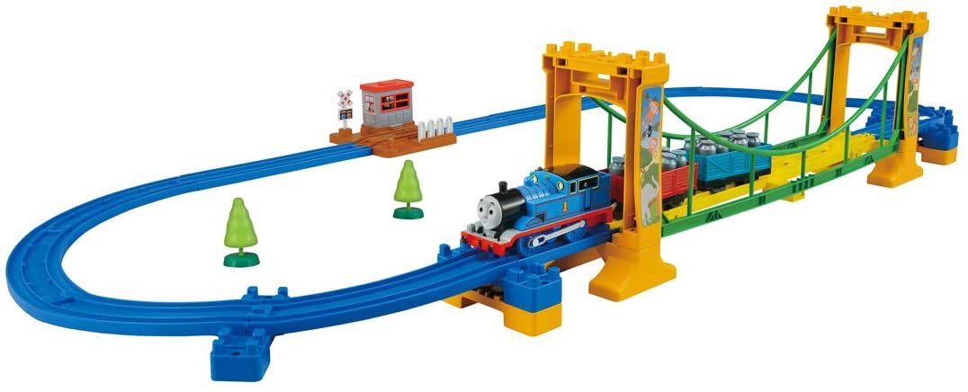 TRACKMASTER Thomas and Friends TWO SET of BLUE BRIDGES & RISERS