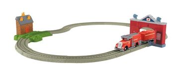 Trackmaster fiery rescue set best sale