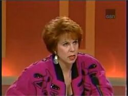 1987 TV AD ~ VICKI LAWRENCE hosts WIN, LOSE OR DRAW Full Page 5 x 7