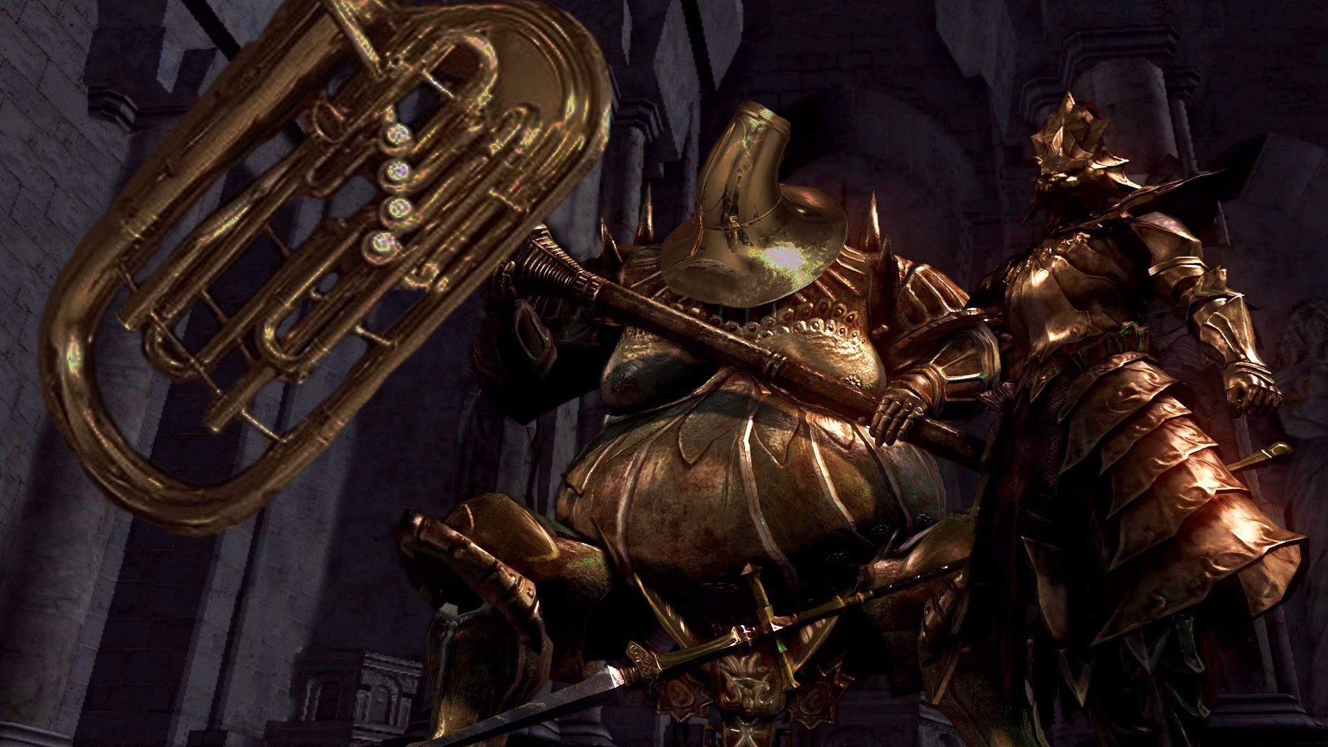 Brass Enforcer is a mighty beast created by King Tuba II. 