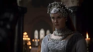 Anne in her wedding dress.