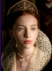 Elizabeth's final appearance in the series, foreshadowing her future role as Queen