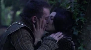 Henry in the woods with Anne Boleyn (Season One).