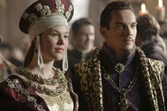 Henry and Anne at Anne's presentation to the English court.