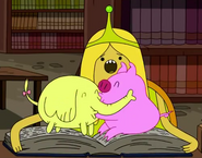 S4e4 treetrunks and pig kissing onbook